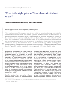 What Is The Right Price Of Spanish Residential real estate?