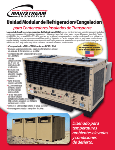 Unidad Modular de Refrigeracion/Congelacion