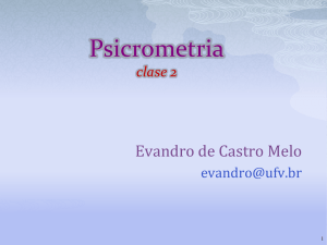 Psicrometria - Evandro de Castro Melo