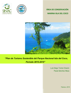 Plan de Turismo del PNIC - Área de Conservación Marina Isla del