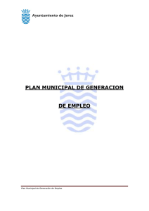 plan municipal de generacion de empleo