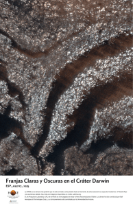 Franjas Claras y Oscuras en el Cráter Darwin