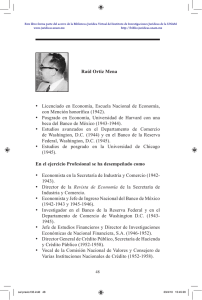 Raúl Ortiz Mena - Biblioteca Jurídica Virtual