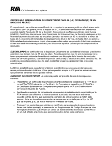 ICC information and syllabus CERTIFICADO INTERNACIONAL DE