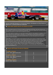 Carlos Sainz debuta este fin de semana en la GP3 Horarios GP3