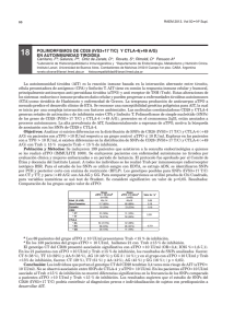 18 POLIMORFISMOS DE CD28 (IVS3+17 T/C) Y CTLA