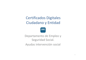 Certificados Digitales Ciudadano y Entidad
