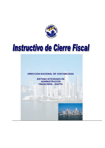 Instructivo de Cierre Fiscal - Ministerio de Economía y Finanzas