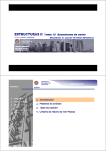 ESTRUCTURAS II Tema 15 Estructuras de acero