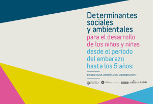 Determinantes sociales y ambientales para el desarrollo de lo