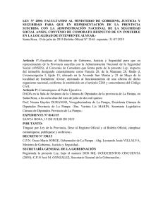 ley nº 2850 - Gobierno de la Provincia de La Pampa