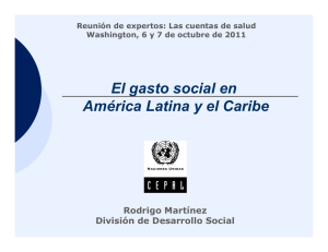 El gasto social en América Latina y el Caribe