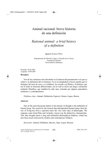 Animal racional: breve historia de una definición