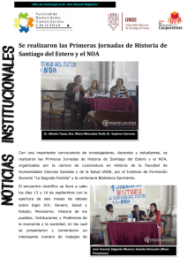 Se realizaron las Primeras Jornadas de Historia de Santiago del