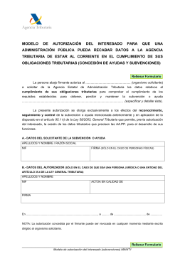 Modelo De Autorización Del Interesado Para Que Una Administración ...