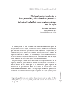 pdf Distinguir entre teorías de la interpretación y directivas