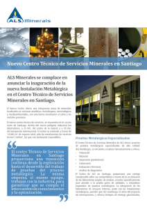 Nuevo Centro Técnico de Servicios Minerales en Santiago