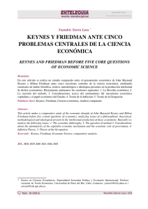 KEYNES Y FRIEDMAN ANTE CINCO PROBLEMAS CENTRALES