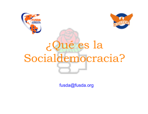 ¿Qué es la Socialdemocracia?