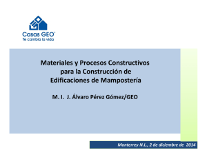Materiales y Procesos Constructivos para la Construcción de