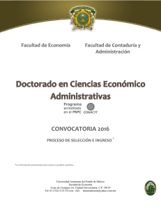 convocatoria 2016 - Universidad Autónoma del Estado de México