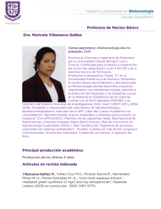 Profesora de Núcleo Básico Dra. Maricela Villanueva Ibáñez