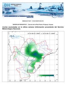 (información proveniente del Servicio Meteorológico Nacional).