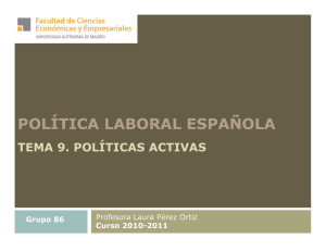 Políticas activas - Universidad Autónoma de Madrid