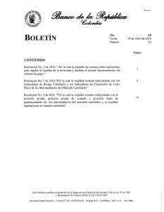 Boletín núm. 18 - Banco de la República