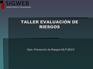 Taller Evaluación de Riesgos y su aplicación (IPER)