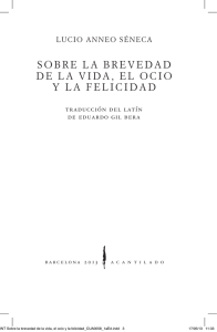 SOBRE LA BREVEDAD DE LA VIDA, EL OCIO Y LA FELICIDAD