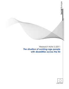 The situation of working-age people with disabilities across the EU