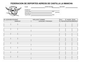 FEDERACION DE DEPORTES AEREOS DE CASTILLA LA MANCHA
