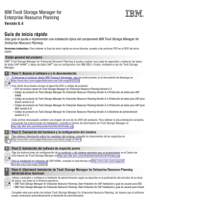IBM Tivoli Storage Manager for Enterprise Resource Planning Guía