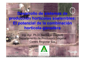 Desarrollo de sistemas de producción hortícolas