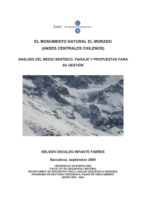 el monumento natural el morado (andes centrales chilenos)