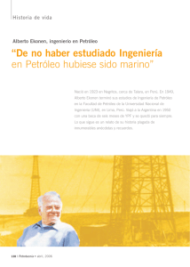 “De no haber estudiado Ingeniería en Petróleo hubiese sido marino”