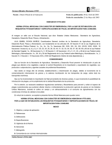 Normas Oficiales Mexicanas FITO NOM-EM-041-FITO