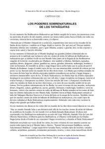 LOS PODERES SOBRENATURALES DE LOS TATHÃGATAS