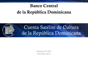 Cuenta Satélite de Cultura de la República Dominicana