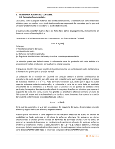 Página 2. RESISTENCIA AL ESFUERZO CORTANTE. 2.1