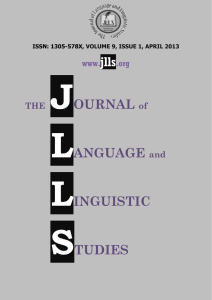 Full Issue in PDF - Journal of Language and Linguistic