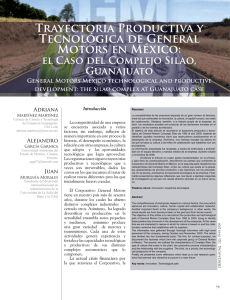 Trayectoria Productiva y Tecnológica de General Motors en México: