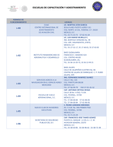 Directorio Escuelas de Aviación