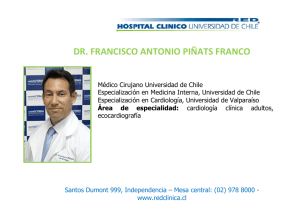 dr. francisco antonio piñats franco - Hospital Clínico Universidad de