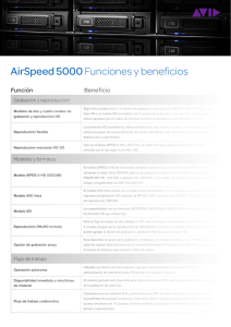 AirSpeed 5000 Funciones y beneficios