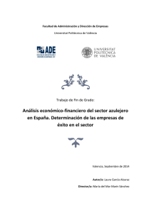 Análisis económico-financiero del sector azulejero en España