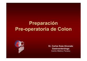 Preparación Pre-operatoria de Colon