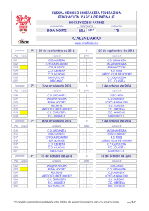 Calendario Liga Norte 2016-2017