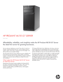 Hp Proliant Dl380p G8 Quick Specs